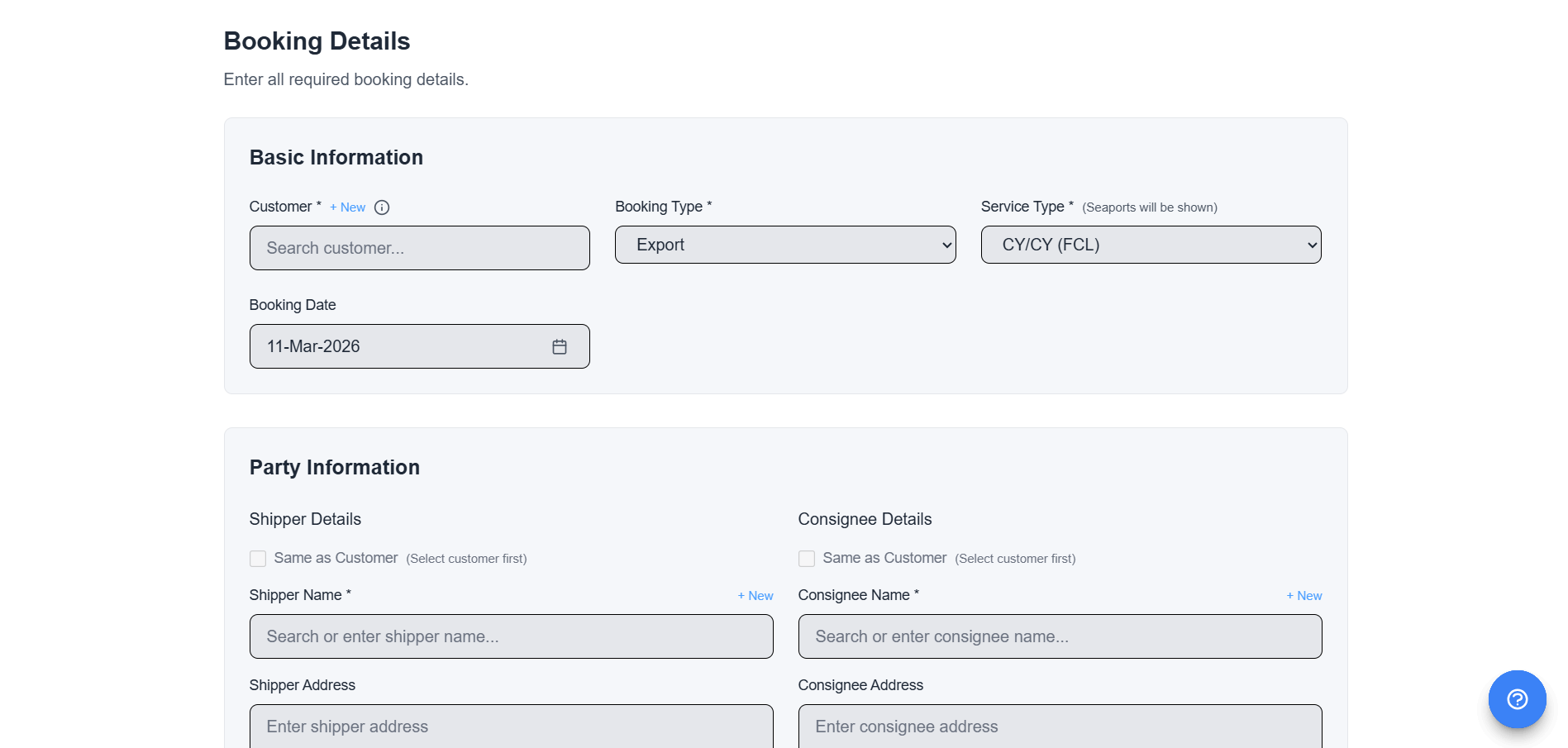 Creating Your First Booking